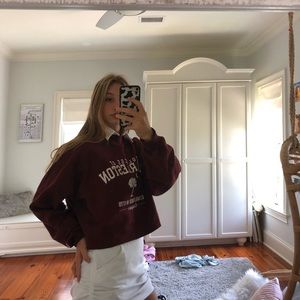College of Charleston cropped crew neck
